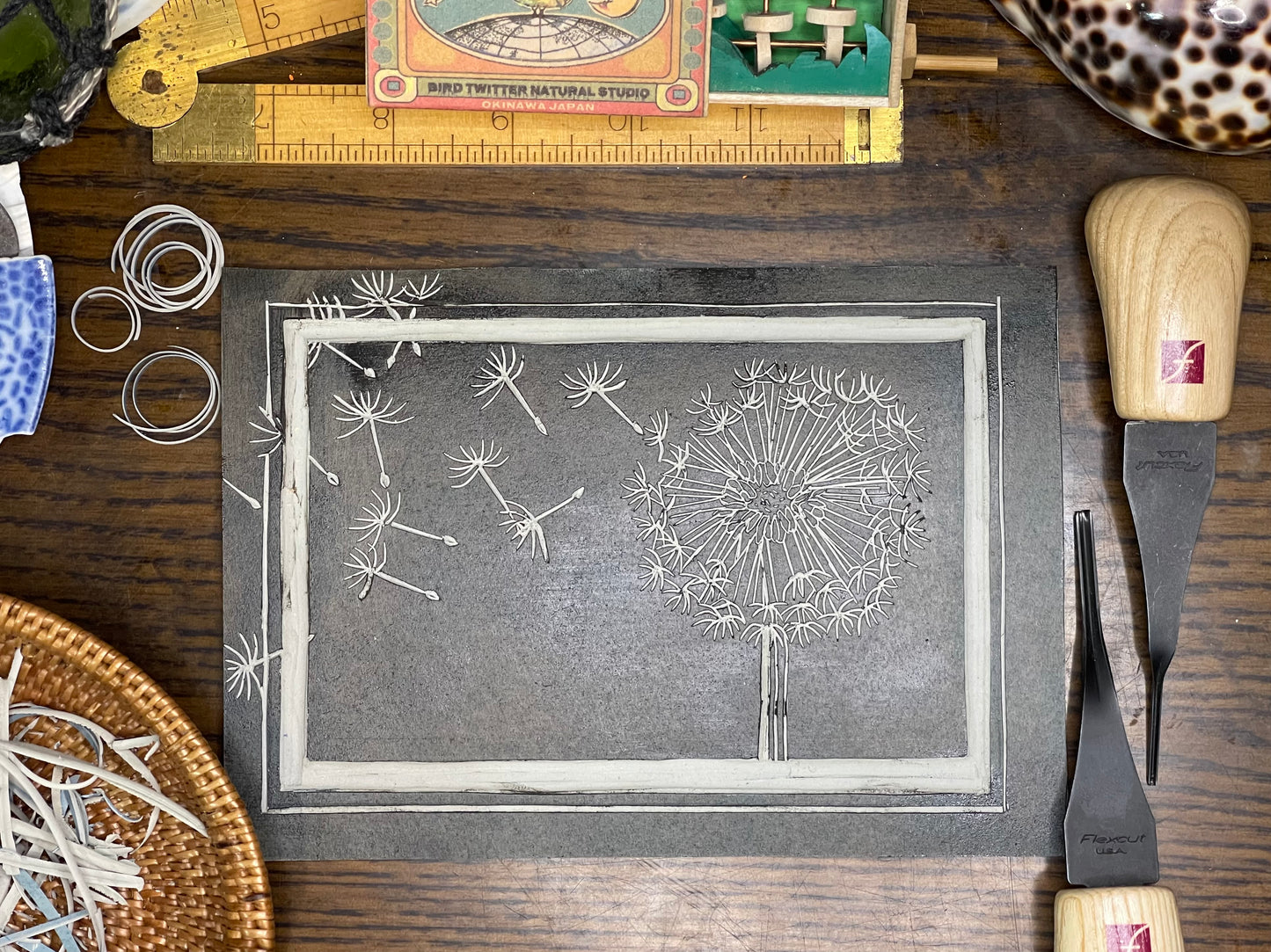 Print - Dandelion (paper variations)