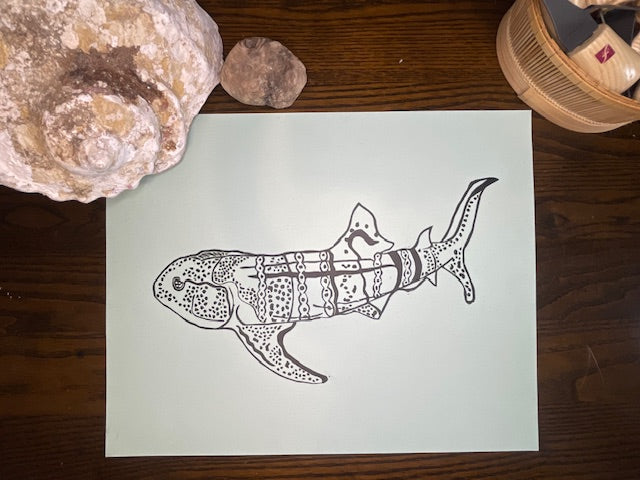 Print - Jinbeizame (SHIPPING NOT AVAILABLE)