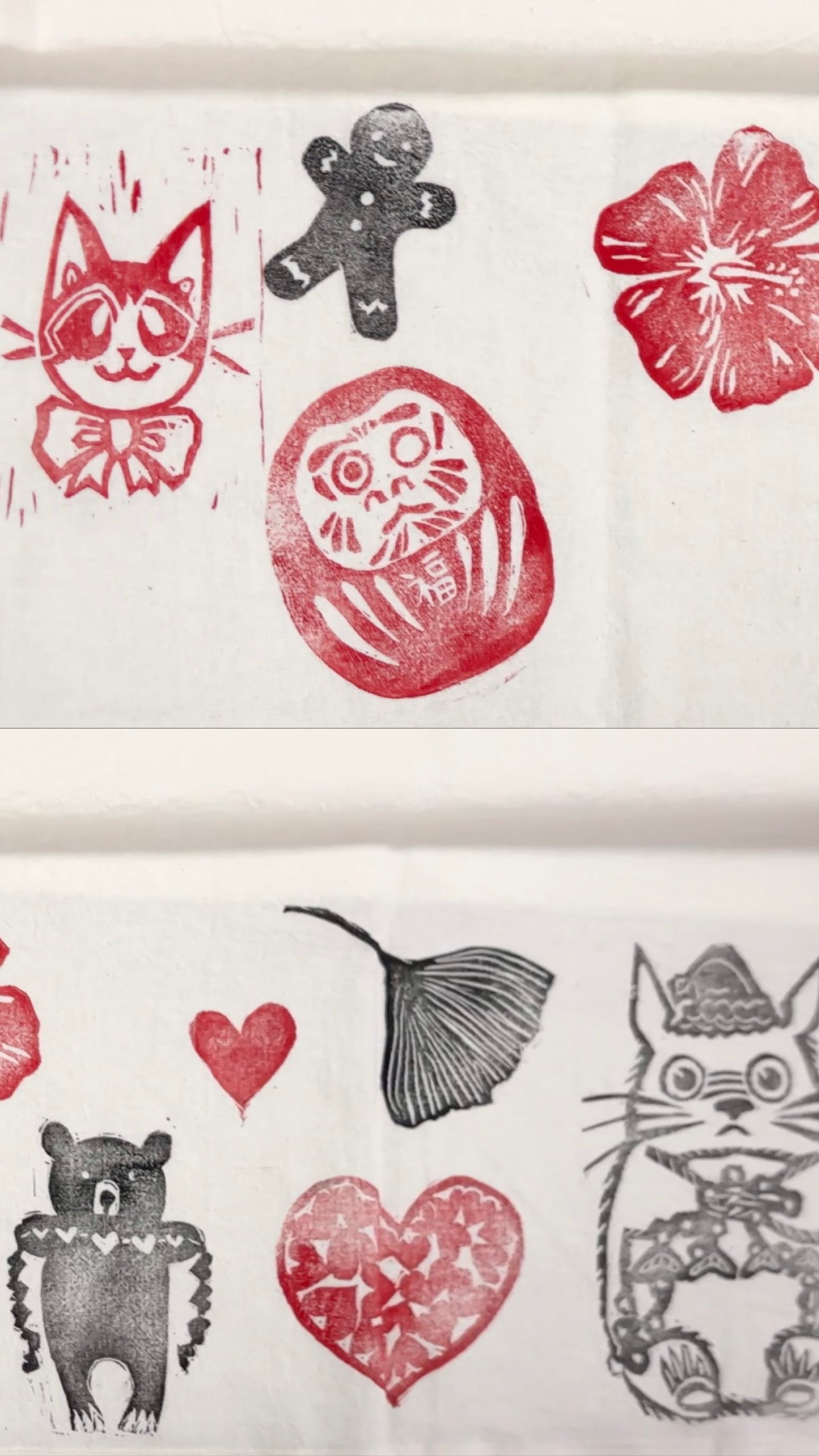 Holiday Linocut Tea Towel Workshop