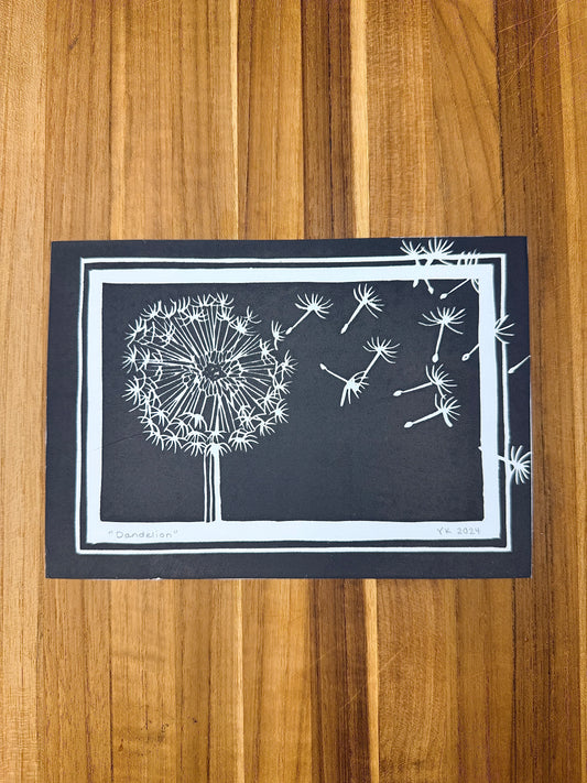 Print - Dandelion (paper variations)